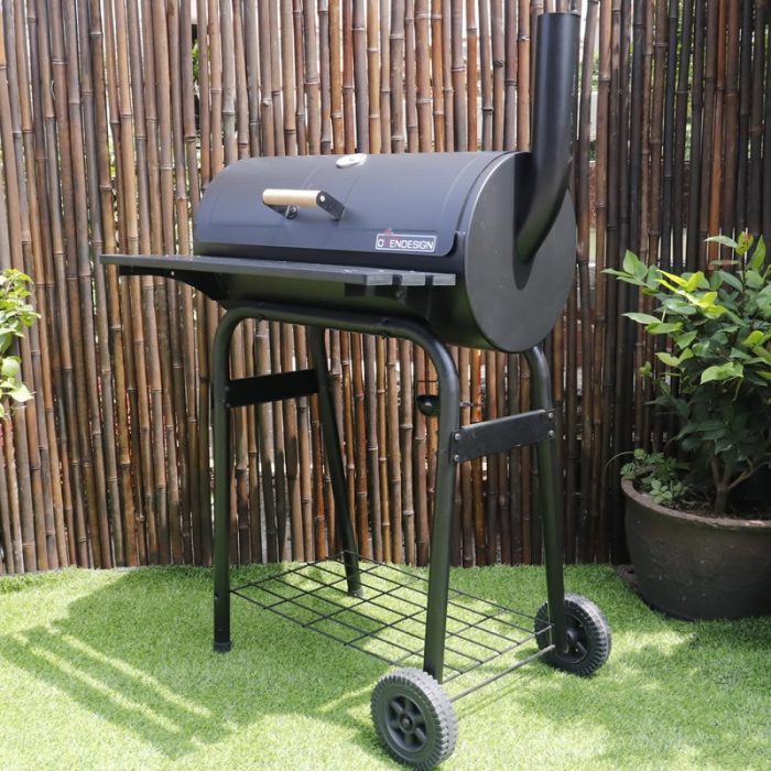Rear Heating Charcoal Barbecue Grill