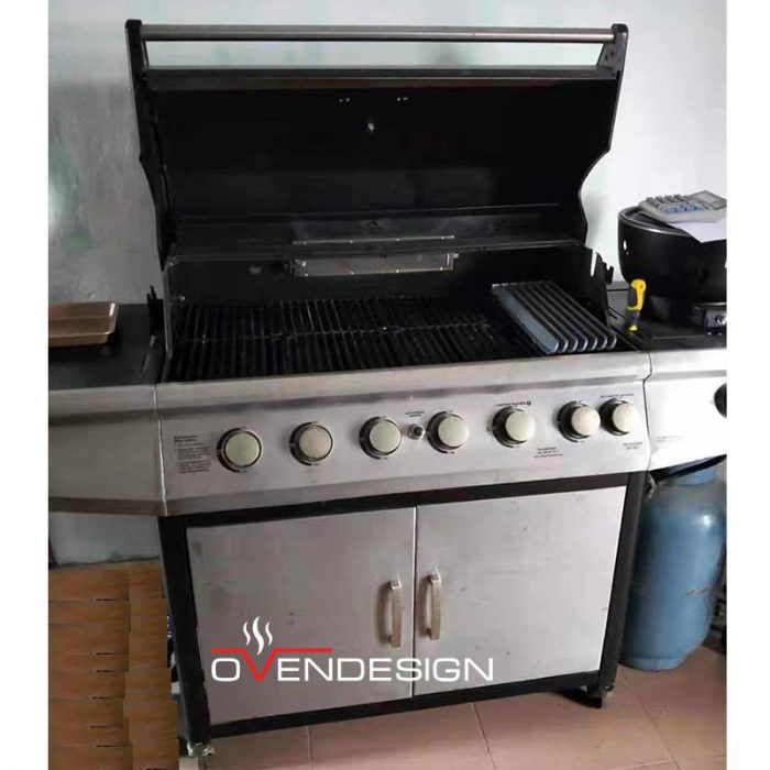 Rear Heating Gas-fired barbecue grill-Designed by Ovendesign-3