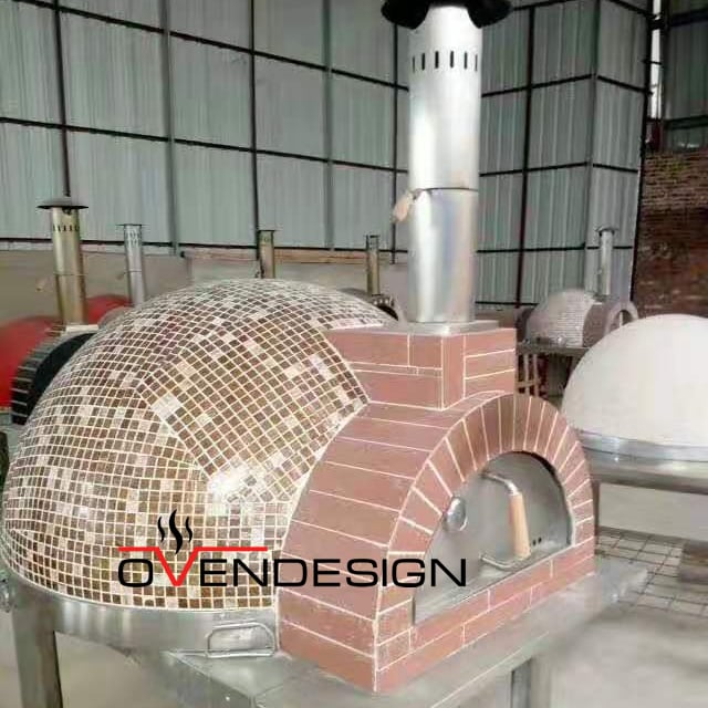 Wood fire pizza oven Mosaic-Ovendesign