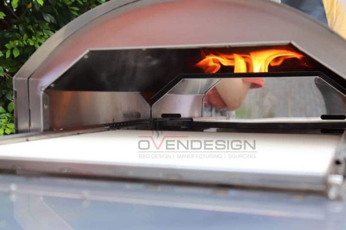 Stainless Steel CharcoalPelletsWood Outdoor Pizza Oven With Pull-Out Drawer (5)