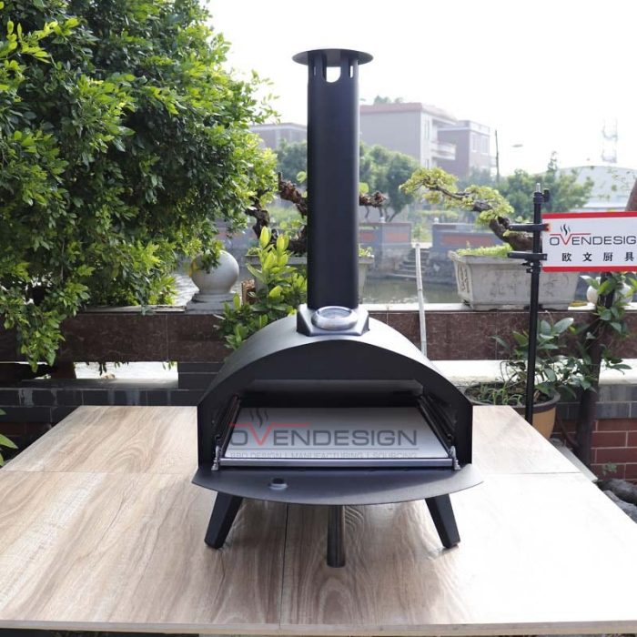 Latest Design Drawer Type Black Spray Process Outdoor Gas Pizza Oven(2)