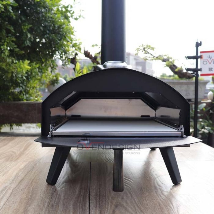 Latest Design Drawer Type Black Spray Process Outdoor Gas Pizza Oven(3)