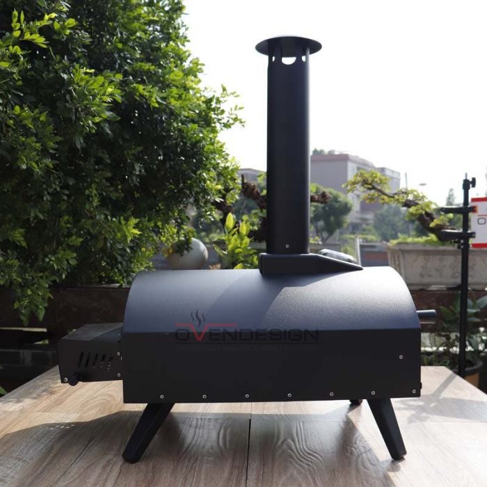 Latest Design Drawer Type Black Spray Process Outdoor Gas Pizza Oven(4)