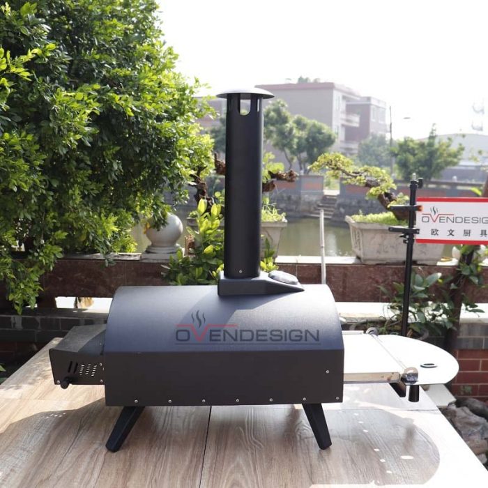 Latest Design Drawer Type Black Spray Process Outdoor Gas Pizza Oven(5)