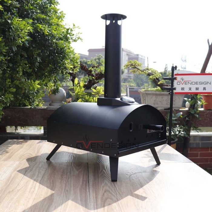 Latest Design Drawer Type Black Spray Process Outdoor Gas Pizza Oven(6)