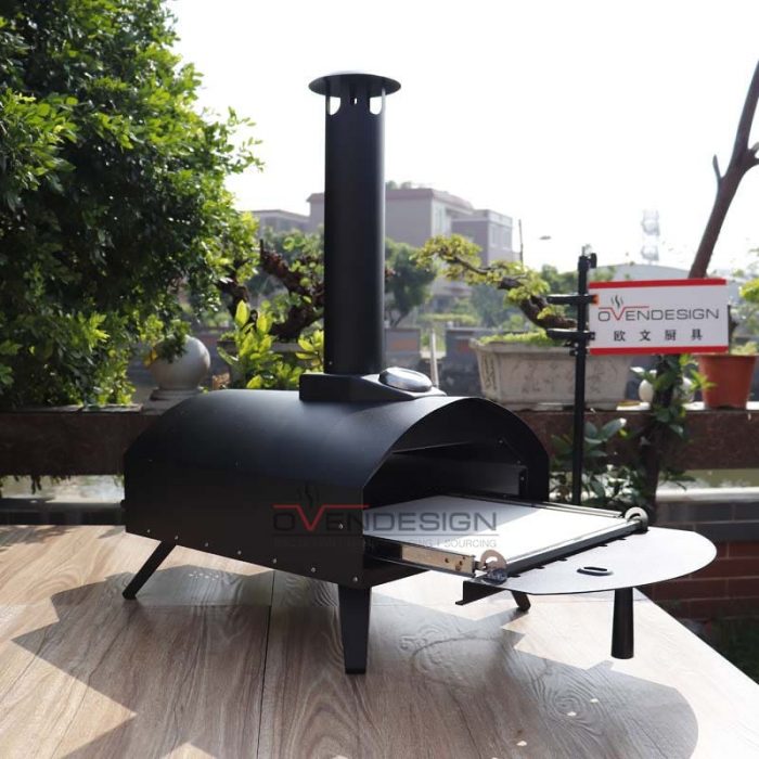 Latest Design Drawer Type Black Spray Process Outdoor Gas Pizza Oven(7)