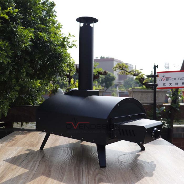 Latest Design Drawer Type Black Spray Process Outdoor Gas Pizza Oven(8)