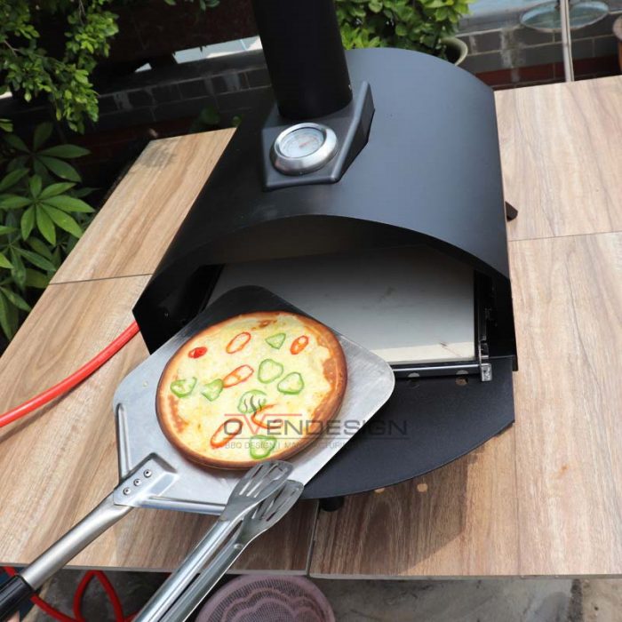 Latest Design Drawer Type Black Spray Process Outdoor Gas Pizza Oven(9)