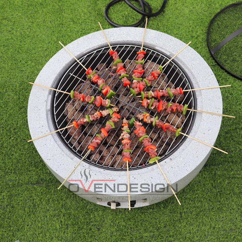 Portable BBQ Grill Gas Type Pizza Oven, Outdoor BBQ, BBQ Grill, Fire Pit Grill FP-G-C-1(8)