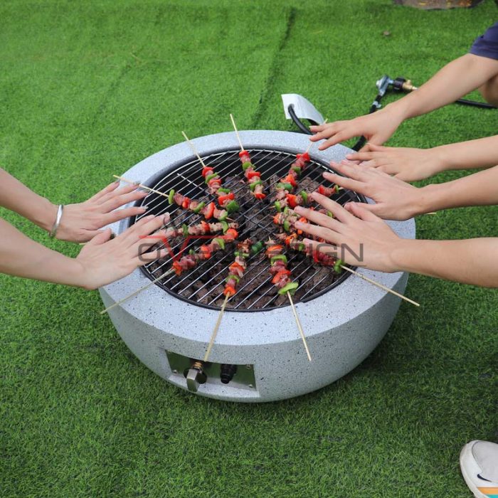 Portable BBQ Grill Gas Type Pizza Oven, Outdoor BBQ, BBQ Grill, Fire Pit Grill FP-G-C-1(9)