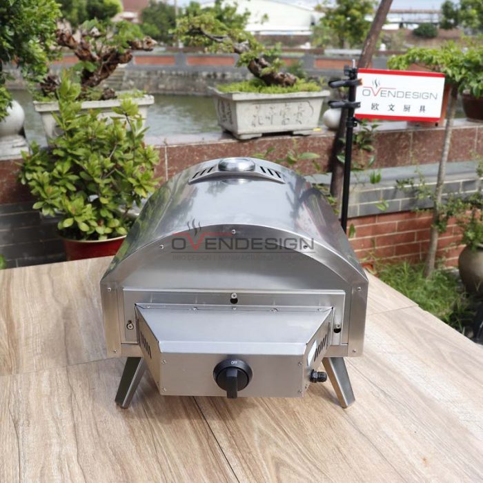 Outdoor Portable Free Installation Stainless Steel Gas Pizza Oven QQ-G-S-3(4)