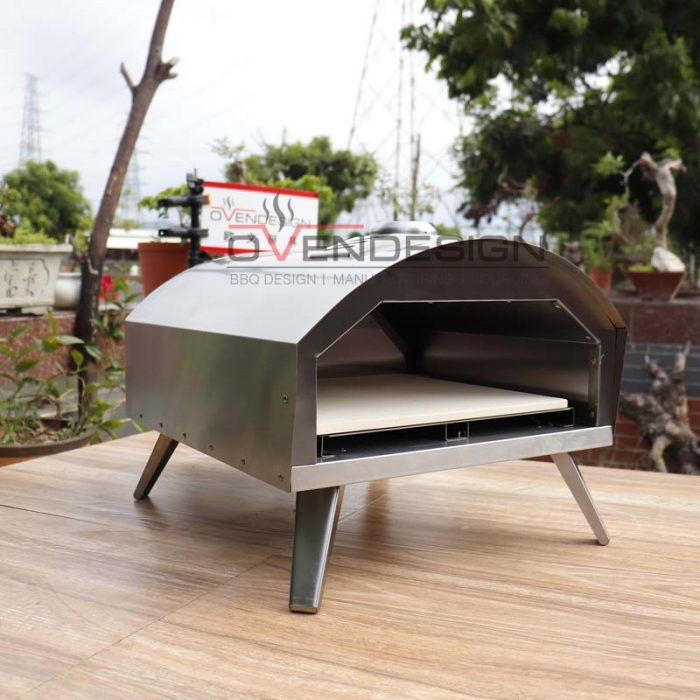 Outdoor Portable Free Installation Stainless Steel Gas Pizza Oven QQ-G-S-3(9)