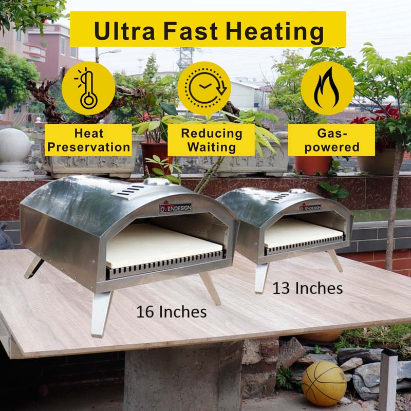 Outdoor Portable Gas Pizza Oven QQ-G-S-3(1)