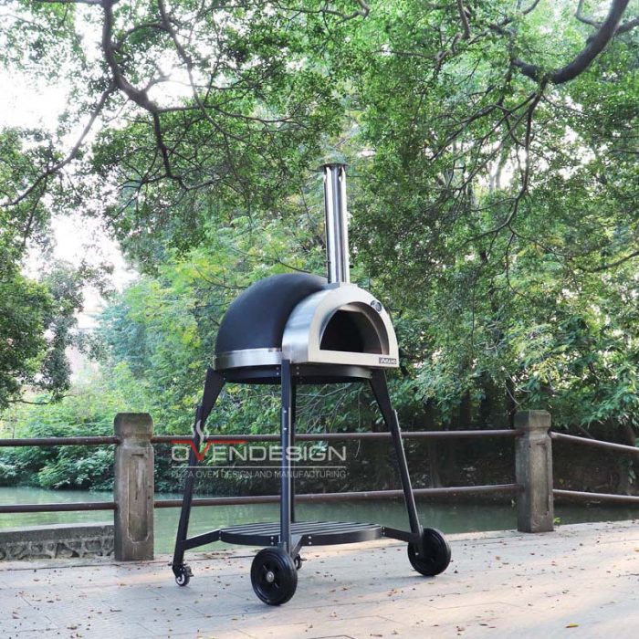 Wood-fired Clay Pizza Oven With Stand CLAY-W-800-1-B1 (2)
