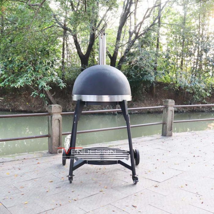 Wood-fired Clay Pizza Oven With Stand CLAY-W-800-1-B1 (3)