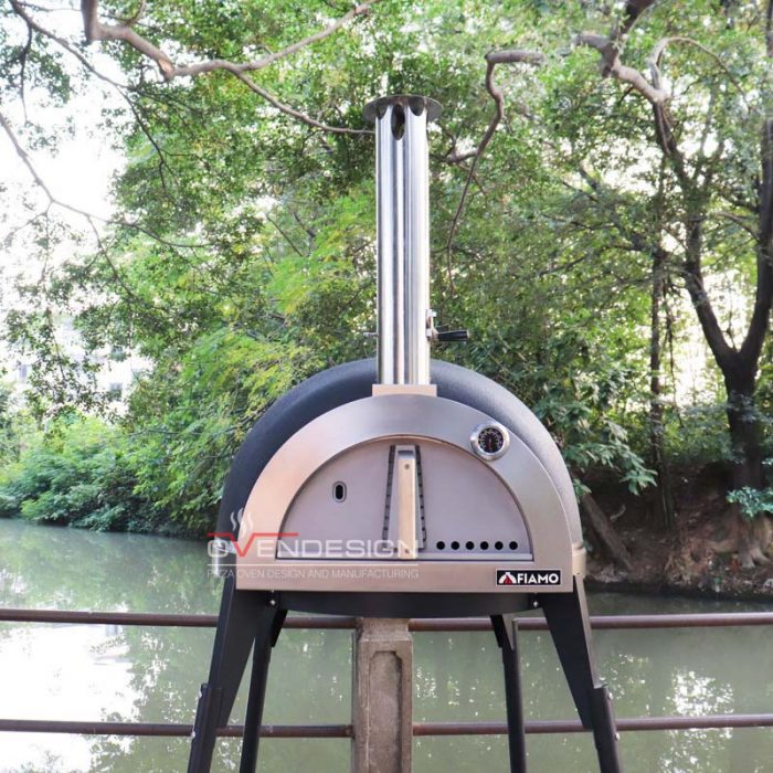 Wood-fired Clay Pizza Oven With Stand CLAY-W-800-1-B1 (4)