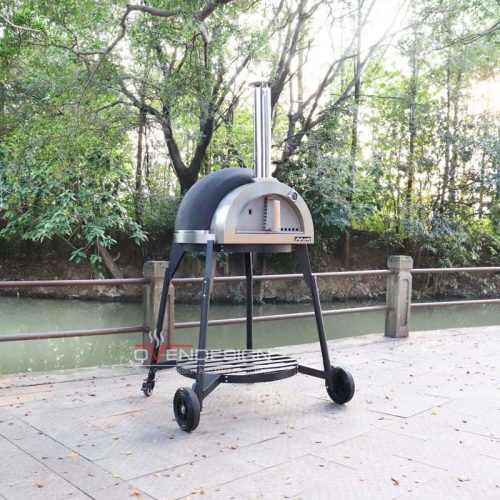Wood-fired Clay Pizza Oven With Stand CLAY-W-800-1-B1 (5)
