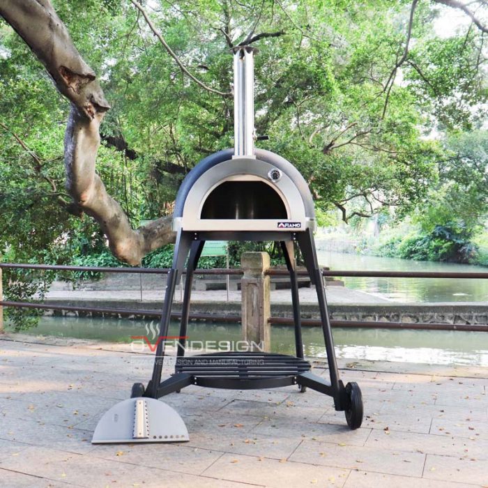 Wood-fired Clay Pizza Oven With Stand CLAY-W-800-1-B1 (7)