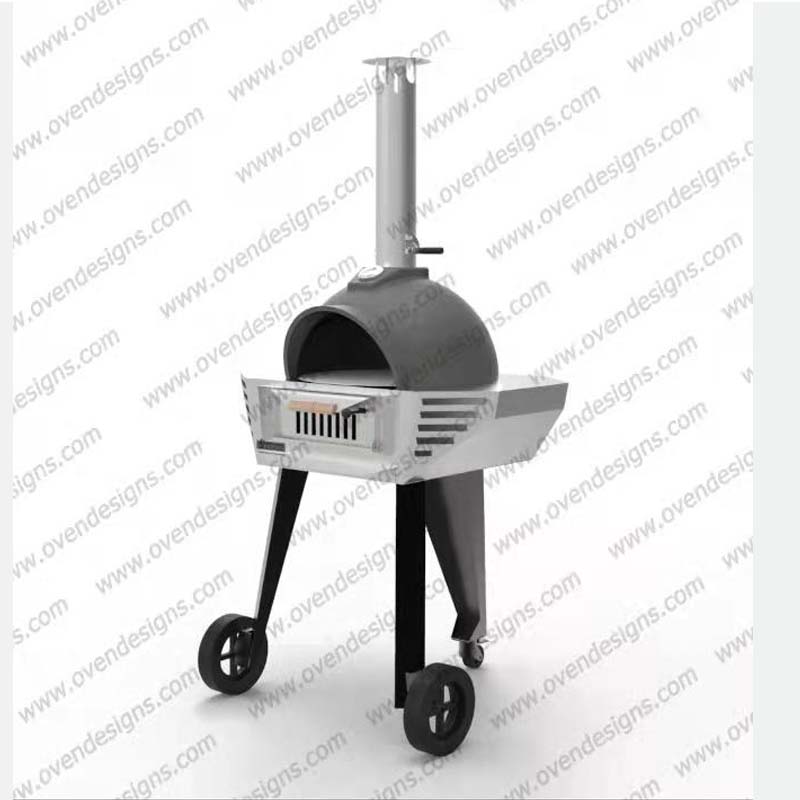 600mm diameters wood-fire separate burning room clay pizza oven(5)