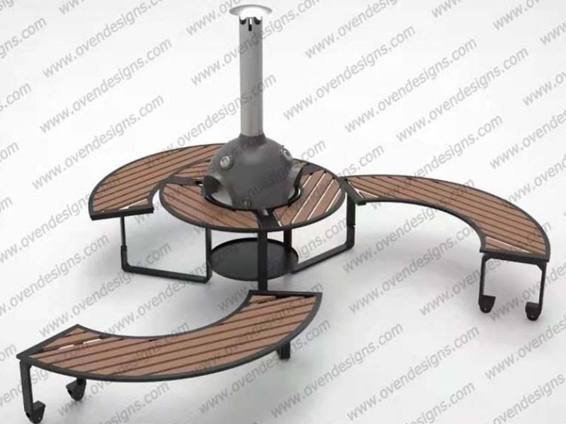 Gas Clay Oven Social Grilling Table