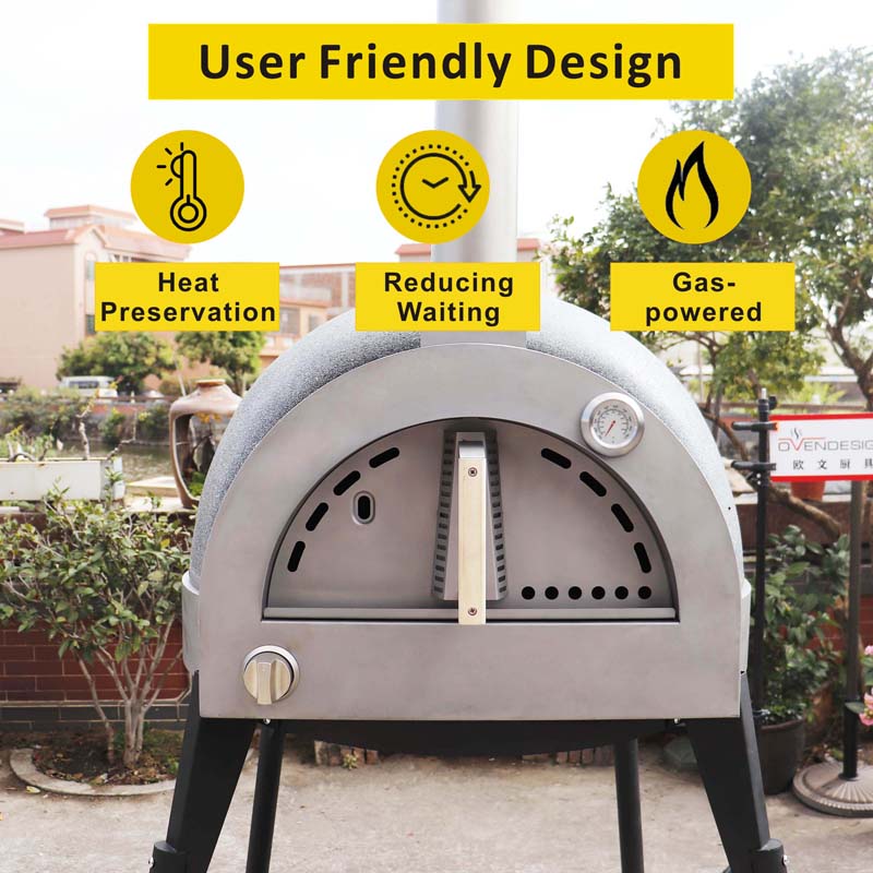 Gas Clay Pizza Oven, Dome Oven, Tandoor Oven CLAY-G-800-1-B1
