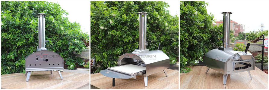 Drawer Type Stainless Steel Wood-fire Pizza Oven