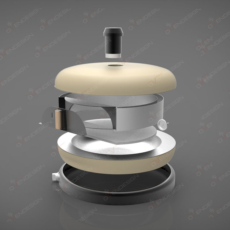 Gas Type Burger Shape Pizza Oven (2)
