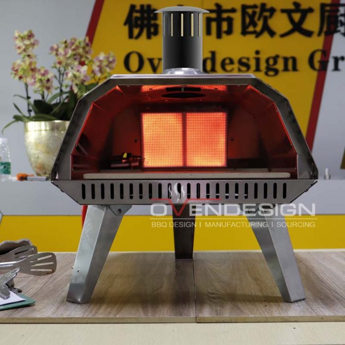 Up-burning Infrared UFO Pizza Oven (5)