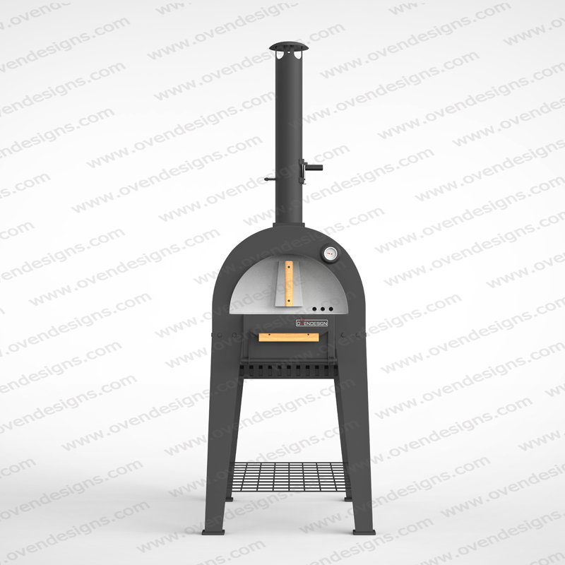 Spraying Type Wood-fire Horizontal Pizza Oven With Separate Burning Room (3)