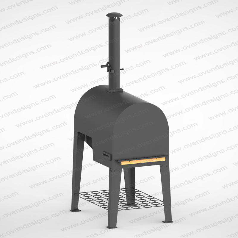 Spraying Type Wood-fire Horizontal Pizza Oven With Separate Burning Room (5)