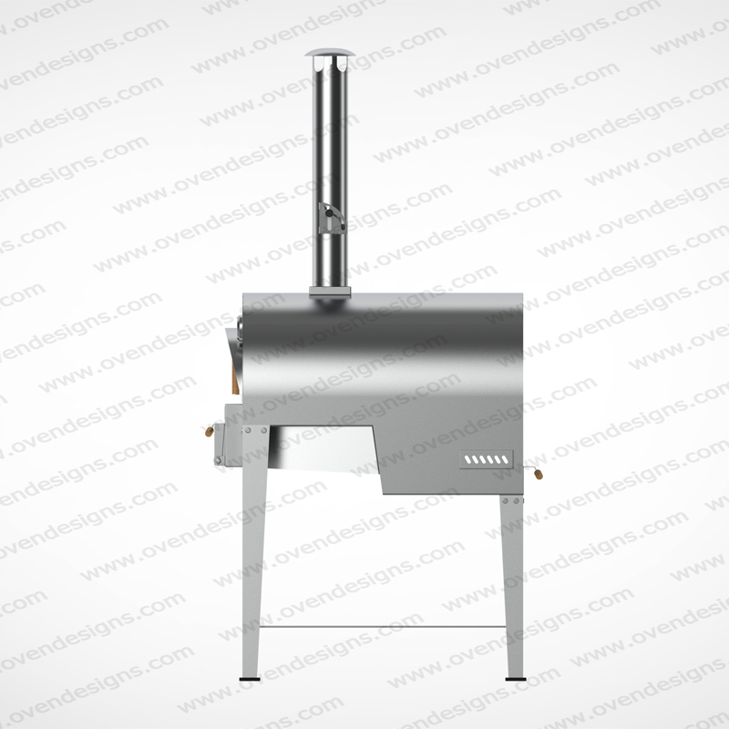 Stainless Steel Wood-fire horizontal Pizza Oven With Separate Burning Room(2)