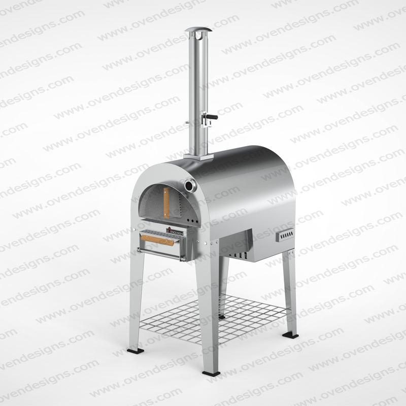 Stainless Steel Wood-fire horizontal Pizza Oven With Separate Burning Room (4)