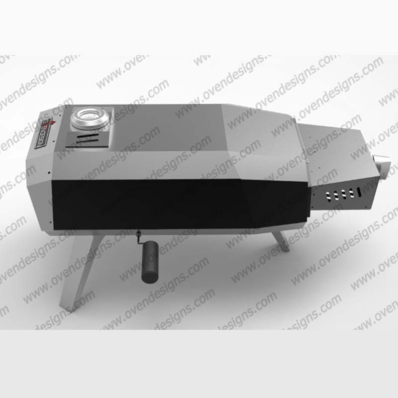 Gas Type UFO Manually Rotate Pizza Oven (4)