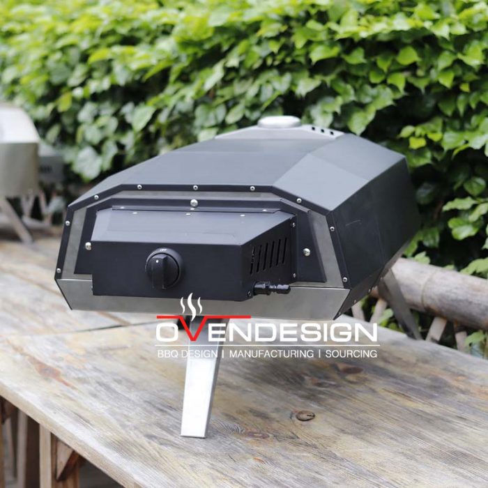 Outdoor Crab Horn Shape Portable Gas Pizza Oven With Rotating Pizza Stone UFO-G-PR-1(11)