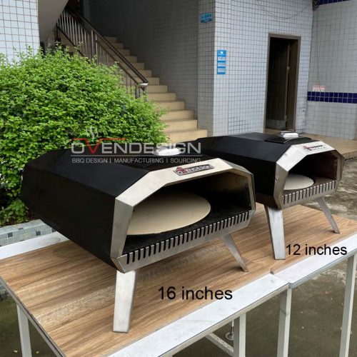 Outdoor Crab Horn Shape Portable Gas Pizza Oven With Rotating Pizza Stone UFO-G-PR-1(10)