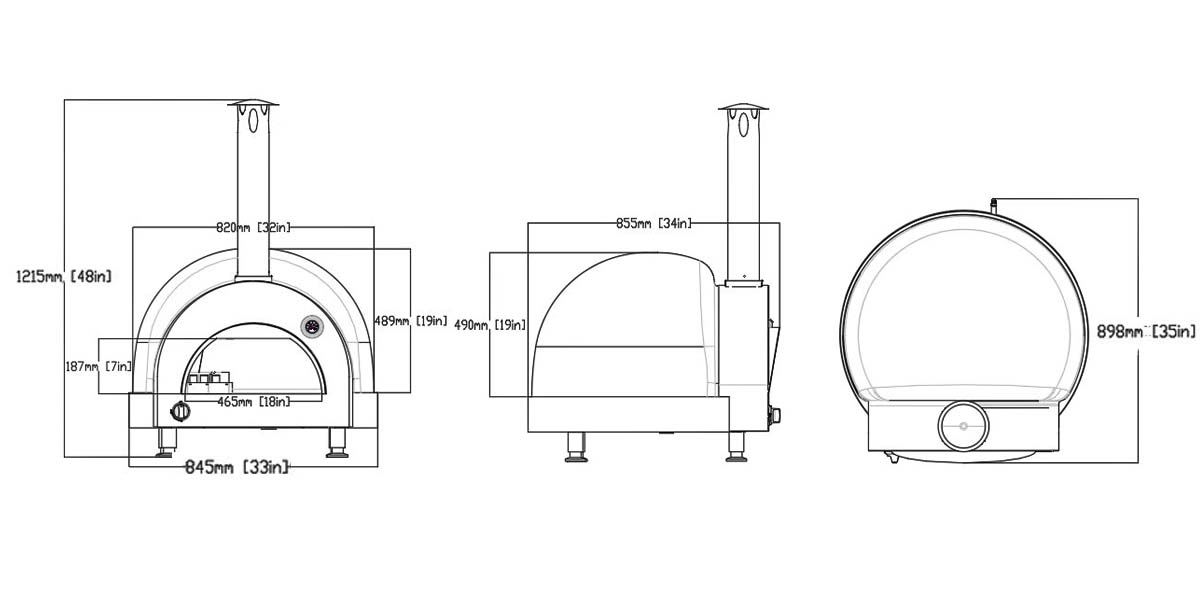 FIAMO Clay Pizza Oven CLAY-G-800-1 FIAMO Clay Pizza Oven CLAY-G-800-1