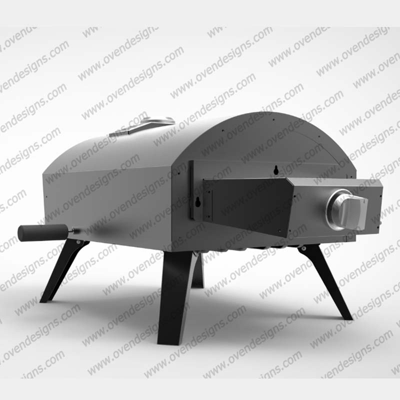 Gas Type QQ Manually Rotate Pizza Oven (2)