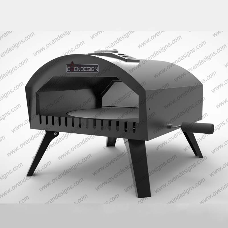 Gas Type QQ Manually Rotate Pizza Oven (4)