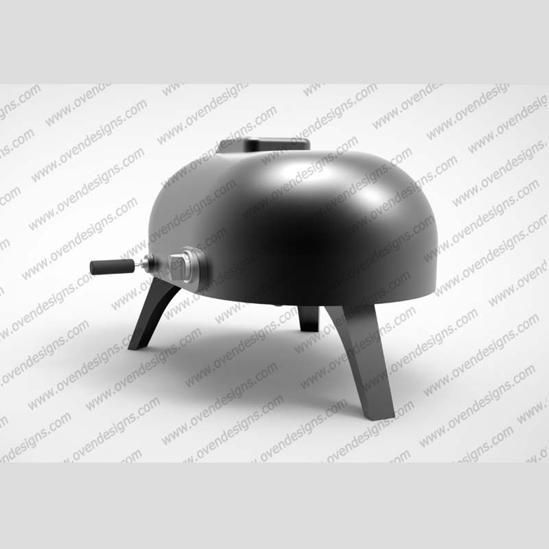 Goose Egg Shape Gas Type Manually Rotate Pizza Oven GE-G-PR-1(3)