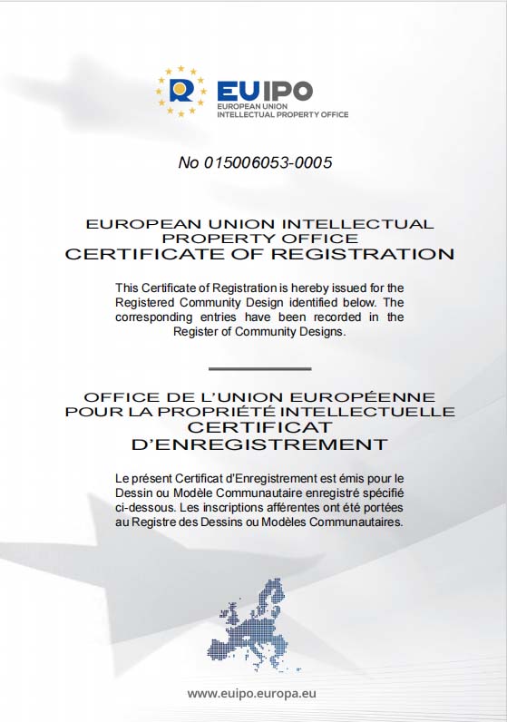 Ovendesign EUIPO Certification UFO-G-PR-1 Ovendesign EUIPO Certification UFO-G-PR-1
