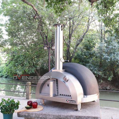 Tabletop Version 800mm Diameter Wood-fired Clay Pizza Oven CLAY-W-800-1 (4)