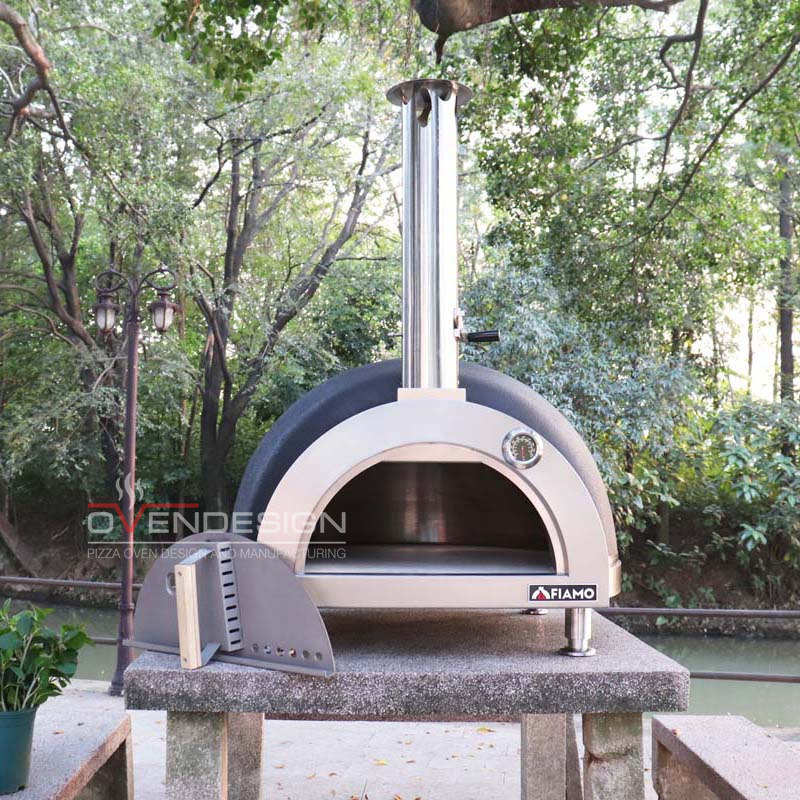 Tabletop Version 800mm Diameter Wood-fired Clay Pizza Oven CLAY-W-800-1 (6)