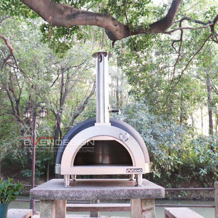 Tabletop Version 800mm Diameter Wood-fired Clay Pizza Oven CLAY-W-800-1 (7)