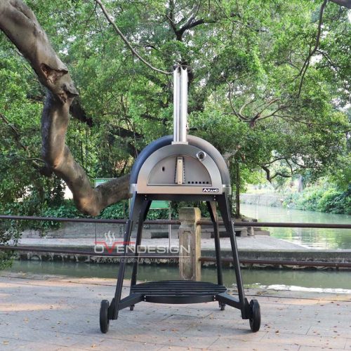 Wood-fired Clay Pizza Oven With Stand CLAY-W-800-1-B1 (1)
