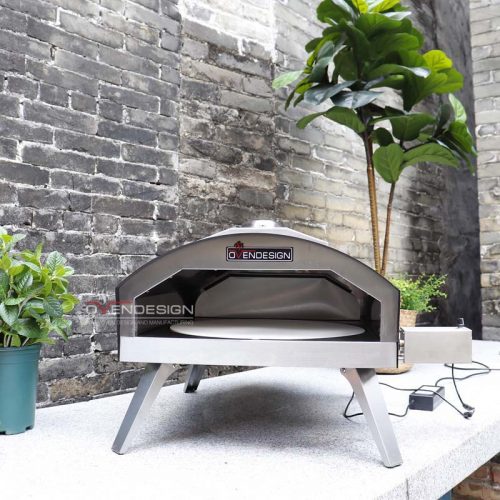 Gas Pizza Oven With Electric Rotation Pizza Stone(2)