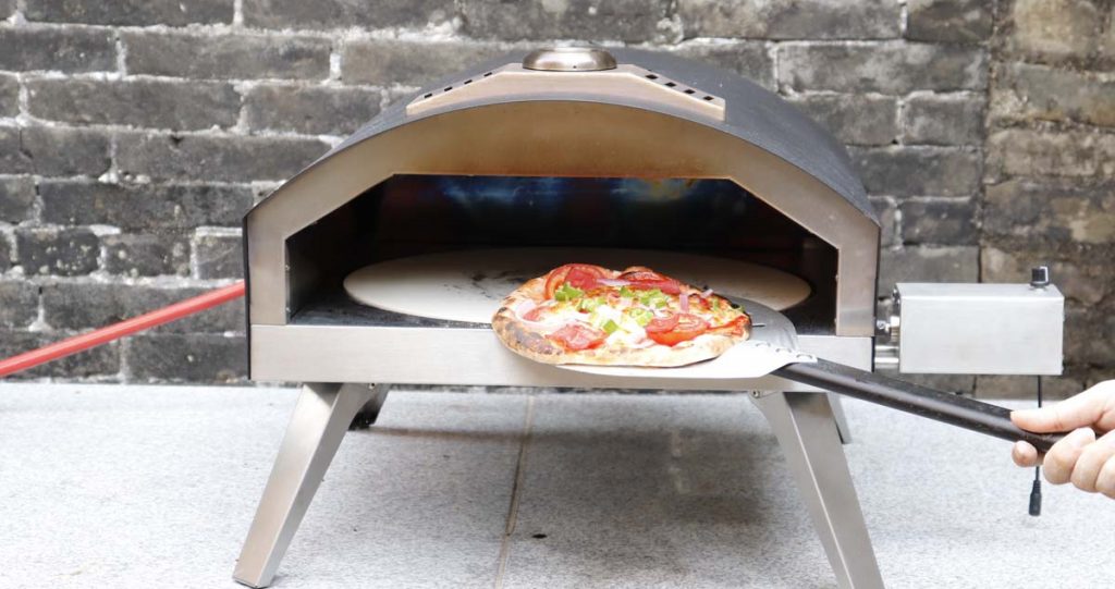 Gas Pizza Oven With Electric Rotation Pizza Stone(5)