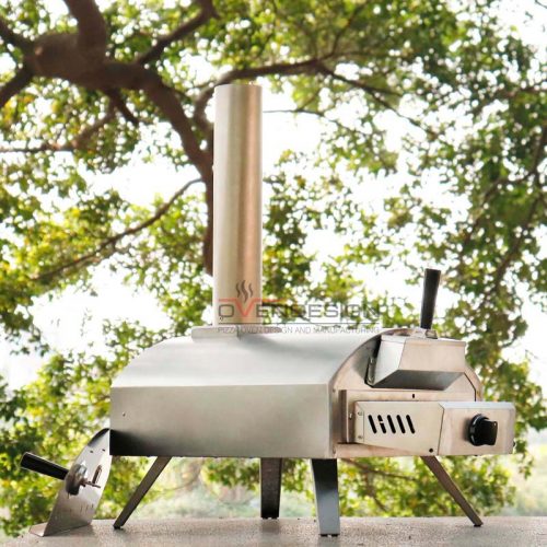 Stainless steel Detachable Multi-Fuel ( GasPellets) Portable Pizza Oven (12)