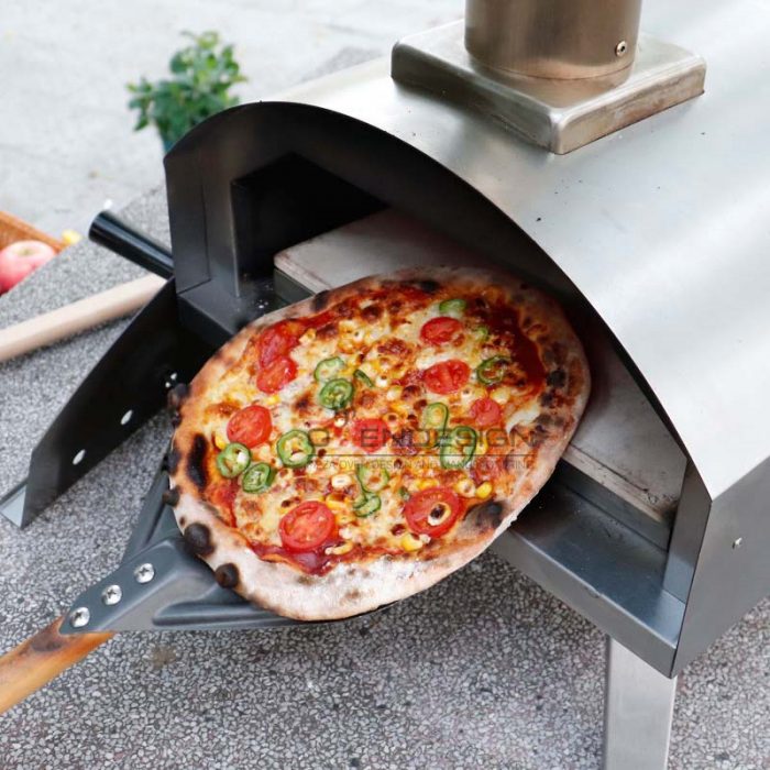 Stainless steel Detachable Multi-Fuel ( GasPellets) Portable Pizza Oven (13)