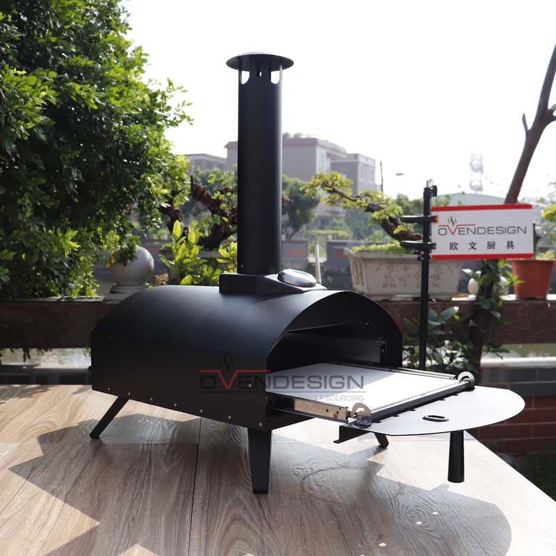 Latest Design Drawer Type Black Spray Process Outdoor Gas Pizza Oven