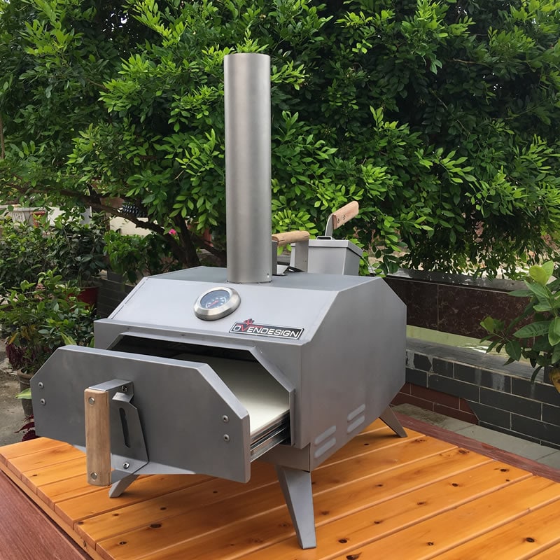 Portable Wood-Fired Outdoor Pizza Oven Rear Heating 4 Portable Wood-Fired Outdoor Pizza Oven Rear Heating